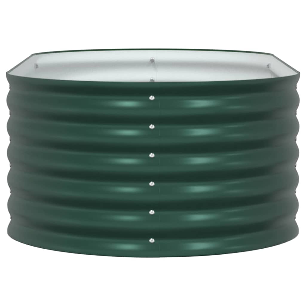 vidaXL Raised Bed Green 160 x 80 x 44 cm Steel