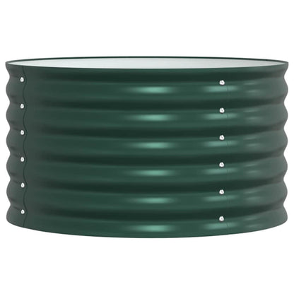 vidaXL Raised Bed Green 80 x 80 x 44 cm Steel