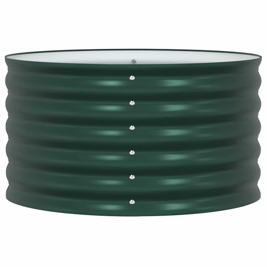 vidaXL Raised Bed Green 80 x 80 x 44 cm Steel