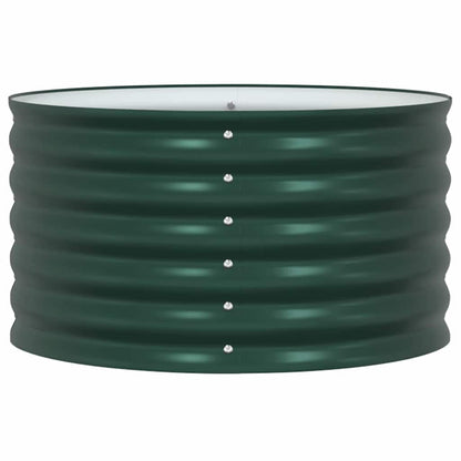 vidaXL Raised Bed Green 80 x 80 x 44 cm Steel