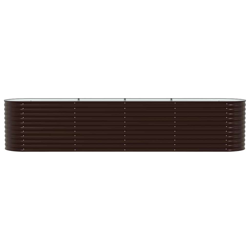 vidaXL Raised Bed Brown 400 x 80 x 81 cm Steel