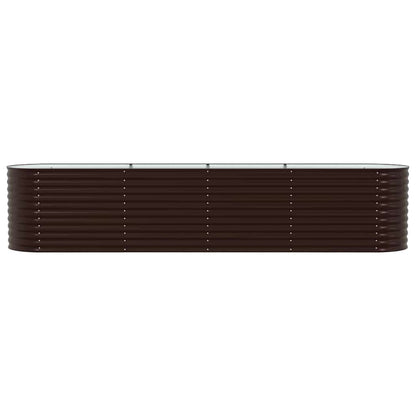 vidaXL Raised Bed Brown 400 x 80 x 81 cm Steel