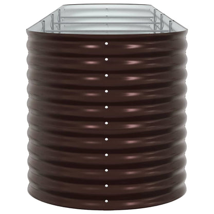 vidaXL Raised Bed Brown 400 x 80 x 81 cm Steel
