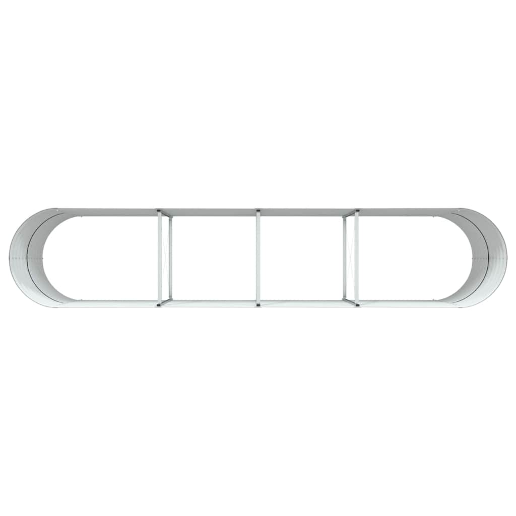 vidaXL Raised Bed Brown 400 x 80 x 81 cm Steel