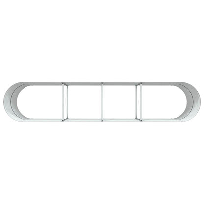 vidaXL Raised Bed Brown 400 x 80 x 81 cm Steel