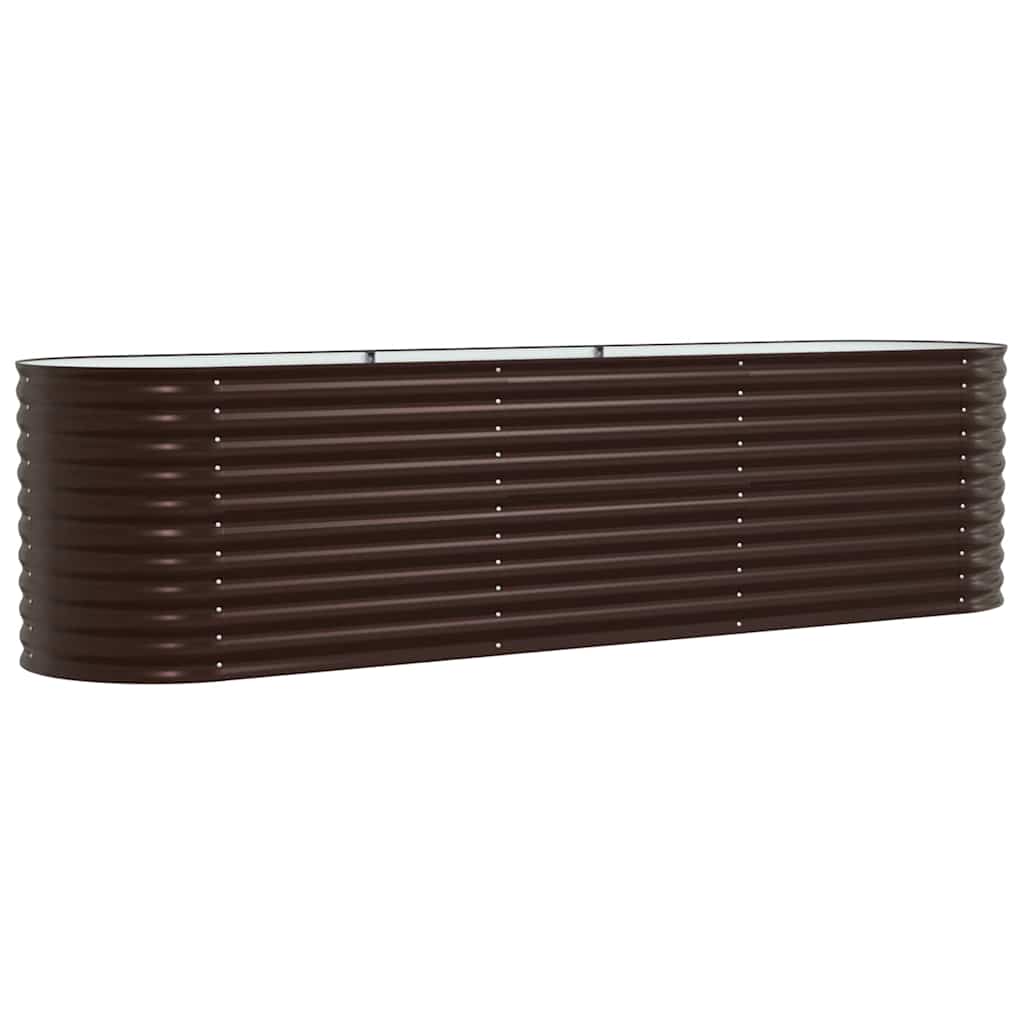 vidaXL Raised Bed Brown 320 x 80 x 81 cm Steel