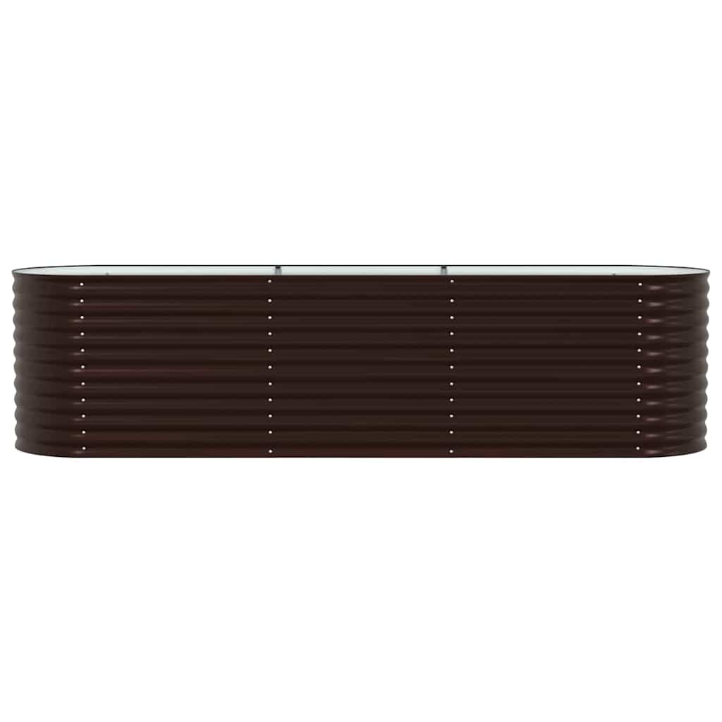 vidaXL Raised Bed Brown 320 x 80 x 81 cm Steel