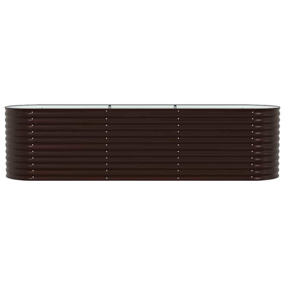 vidaXL Raised Bed Brown 320 x 80 x 81 cm Steel