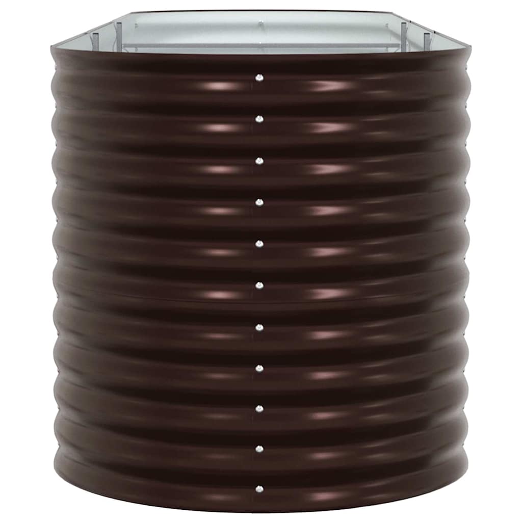 vidaXL Raised Bed Brown 320 x 80 x 81 cm Steel