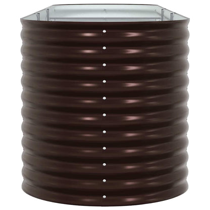 vidaXL Raised Bed Brown 320 x 80 x 81 cm Steel