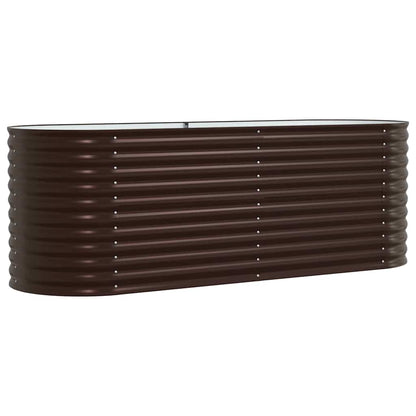 vidaXL Raised Bed Brown 240 x 80 x 81 cm Steel
