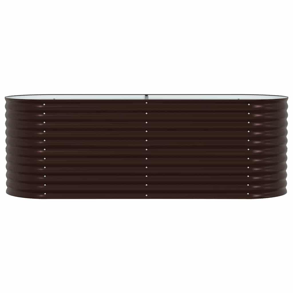 vidaXL Raised Bed Brown 240 x 80 x 81 cm Steel