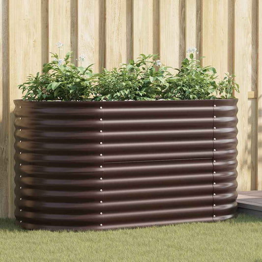 vidaXL Raised Bed Brown 160 x 80 x 81 cm Steel
