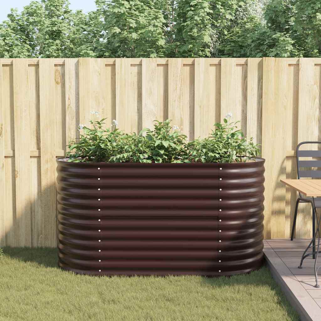 vidaXL Raised Bed Brown 160 x 80 x 81 cm Steel