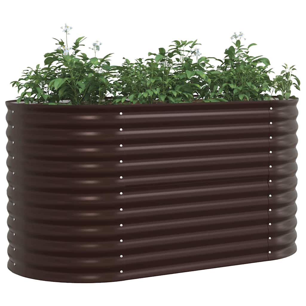 vidaXL Raised Bed Brown 160 x 80 x 81 cm Steel