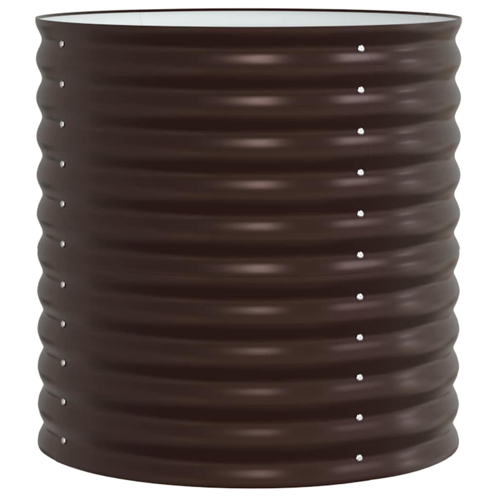 vidaXL Raised Bed Brown 80 x 80 x 81 cm Steel