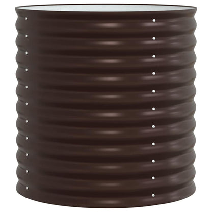 vidaXL Raised Bed Brown 80 x 80 x 81 cm Steel