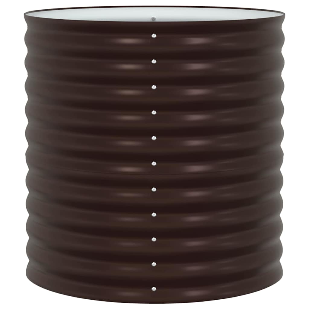 vidaXL Raised Bed Brown 80 x 80 x 81 cm Steel