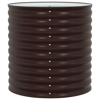 vidaXL Raised Bed Brown 80 x 80 x 81 cm Steel