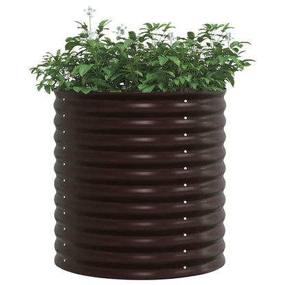 vidaXL Raised Bed Brown 80 x 80 x 81 cm Steel