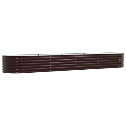 vidaXL Raised Bed Brown 400 x 80 x 44 cm Steel