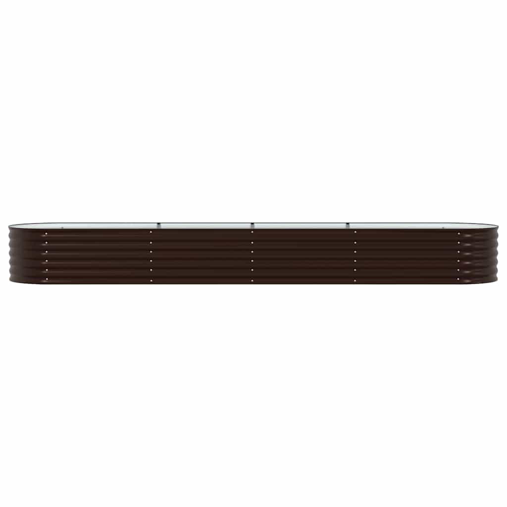 vidaXL Raised Bed Brown 400 x 80 x 44 cm Steel