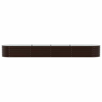vidaXL Raised Bed Brown 400 x 80 x 44 cm Steel