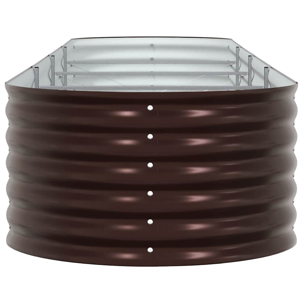 vidaXL Raised Bed Brown 400 x 80 x 44 cm Steel