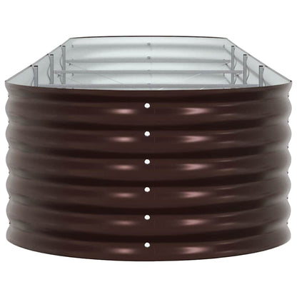 vidaXL Raised Bed Brown 400 x 80 x 44 cm Steel