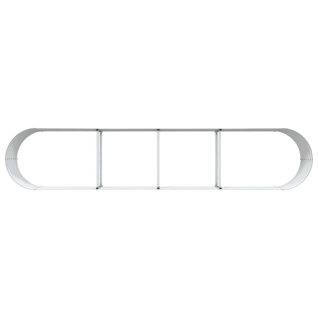 vidaXL Raised Bed Brown 400 x 80 x 44 cm Steel