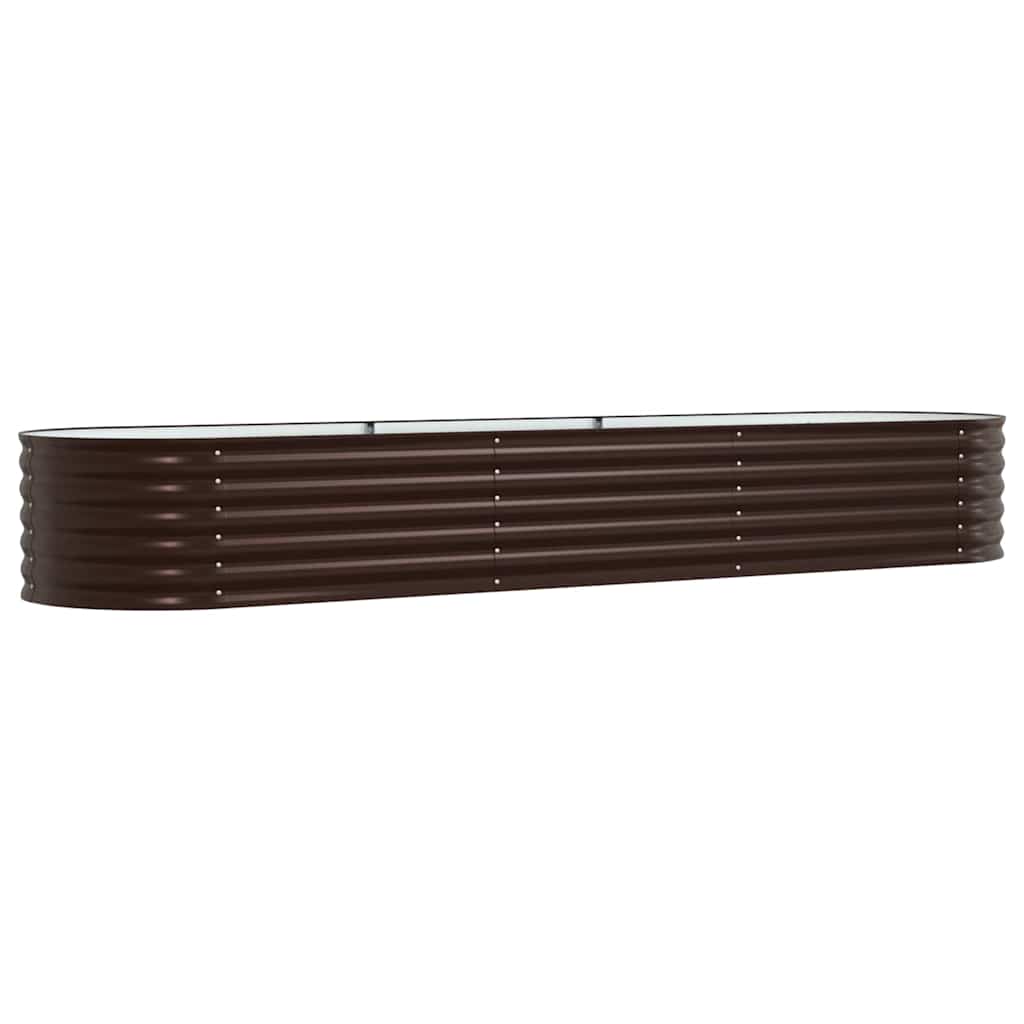 vidaXL Raised Bed Brown 320 x 80 x 44 cm Steel
