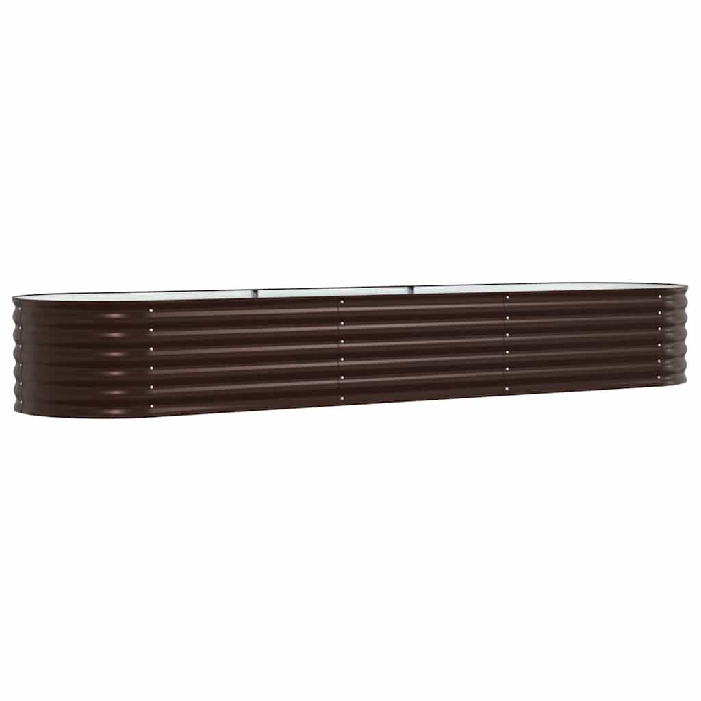 vidaXL Raised Bed Brown 320 x 80 x 44 cm Steel