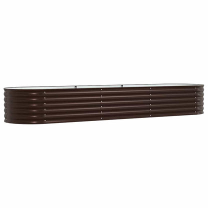 vidaXL Raised Bed Brown 320 x 80 x 44 cm Steel
