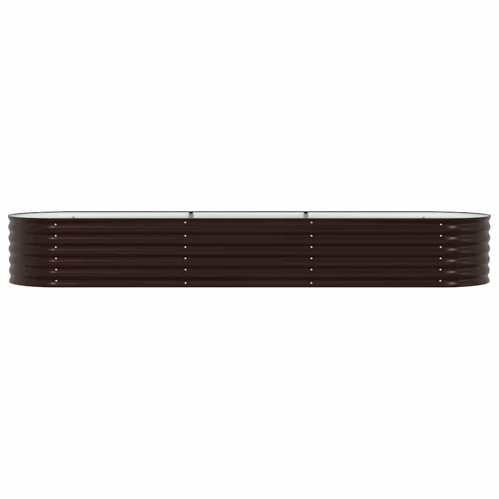 vidaXL Raised Bed Brown 320 x 80 x 44 cm Steel