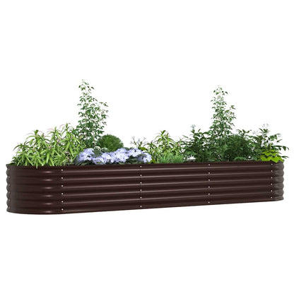 vidaXL Raised Bed Brown 320 x 80 x 44 cm Steel