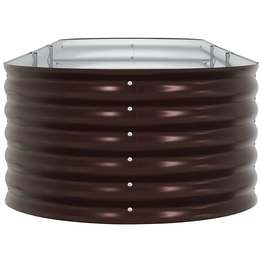 vidaXL Raised Bed Brown 320 x 80 x 44 cm Steel