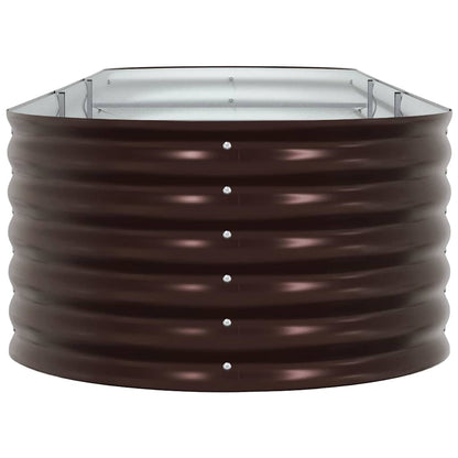 vidaXL Raised Bed Brown 320 x 80 x 44 cm Steel