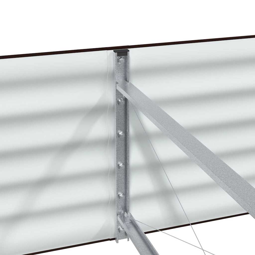 vidaXL Raised Bed Brown 240 x 80 x 44 cm Steel