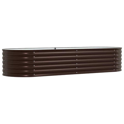vidaXL Raised Bed Brown 240 x 80 x 44 cm Steel