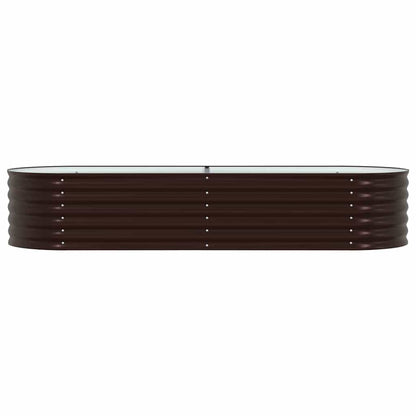 vidaXL Raised Bed Brown 240 x 80 x 44 cm Steel
