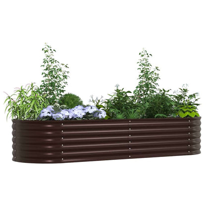 vidaXL Raised Bed Brown 240 x 80 x 44 cm Steel