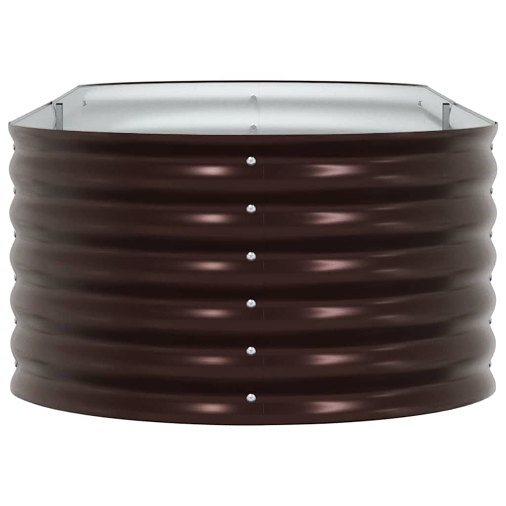 vidaXL Raised Bed Brown 240 x 80 x 44 cm Steel