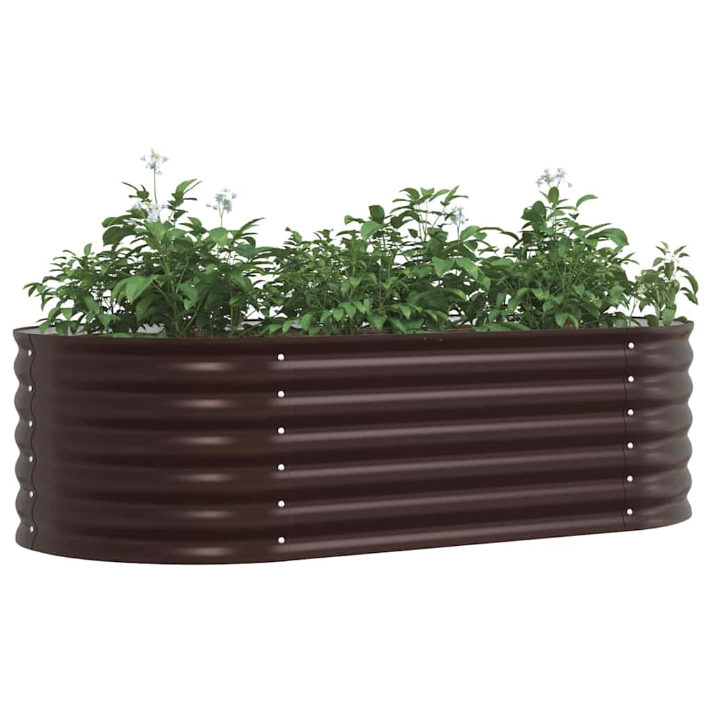 vidaXL Raised Bed Brown 160 x 80 x 44 cm Steel