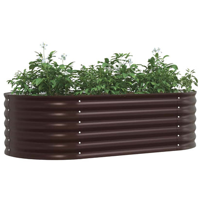 vidaXL Raised Bed Brown 160 x 80 x 44 cm Steel