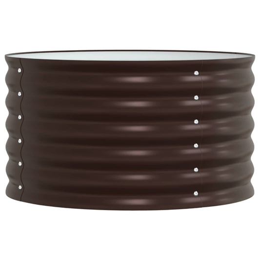 vidaXL Raised Bed Brown 80 x 80 x 44 cm Steel