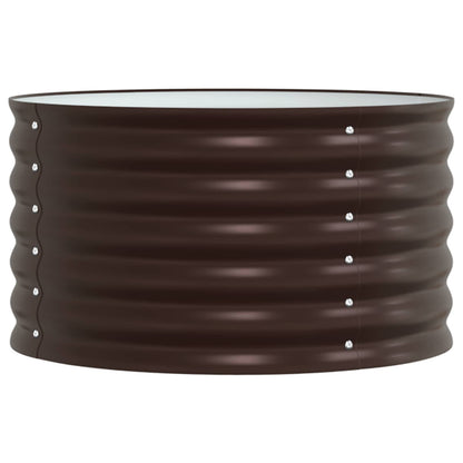 vidaXL Raised Bed Brown 80 x 80 x 44 cm Steel