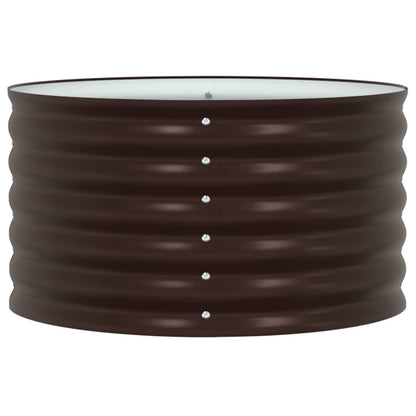 vidaXL Raised Bed Brown 80 x 80 x 44 cm Steel