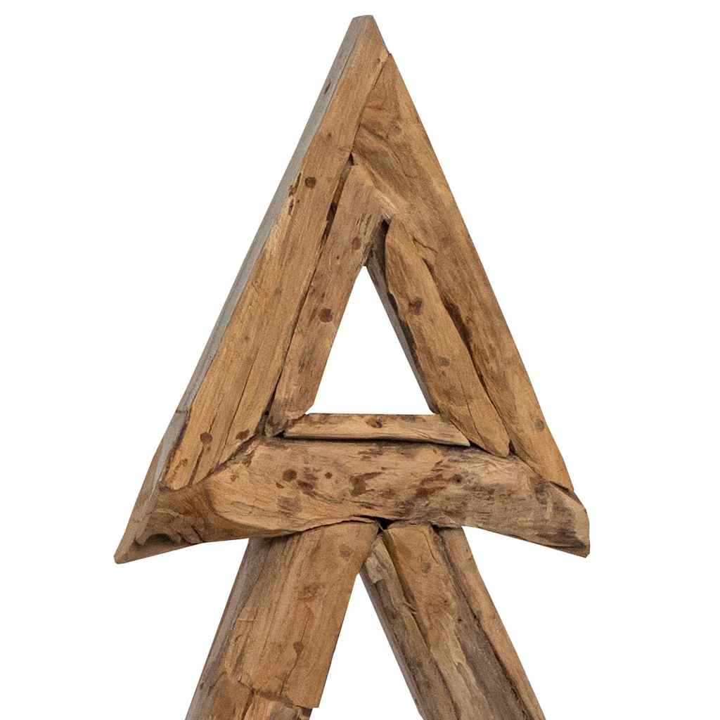 vidaXL Christmas Tree with Stand Brown 90 cm Solid teak wood