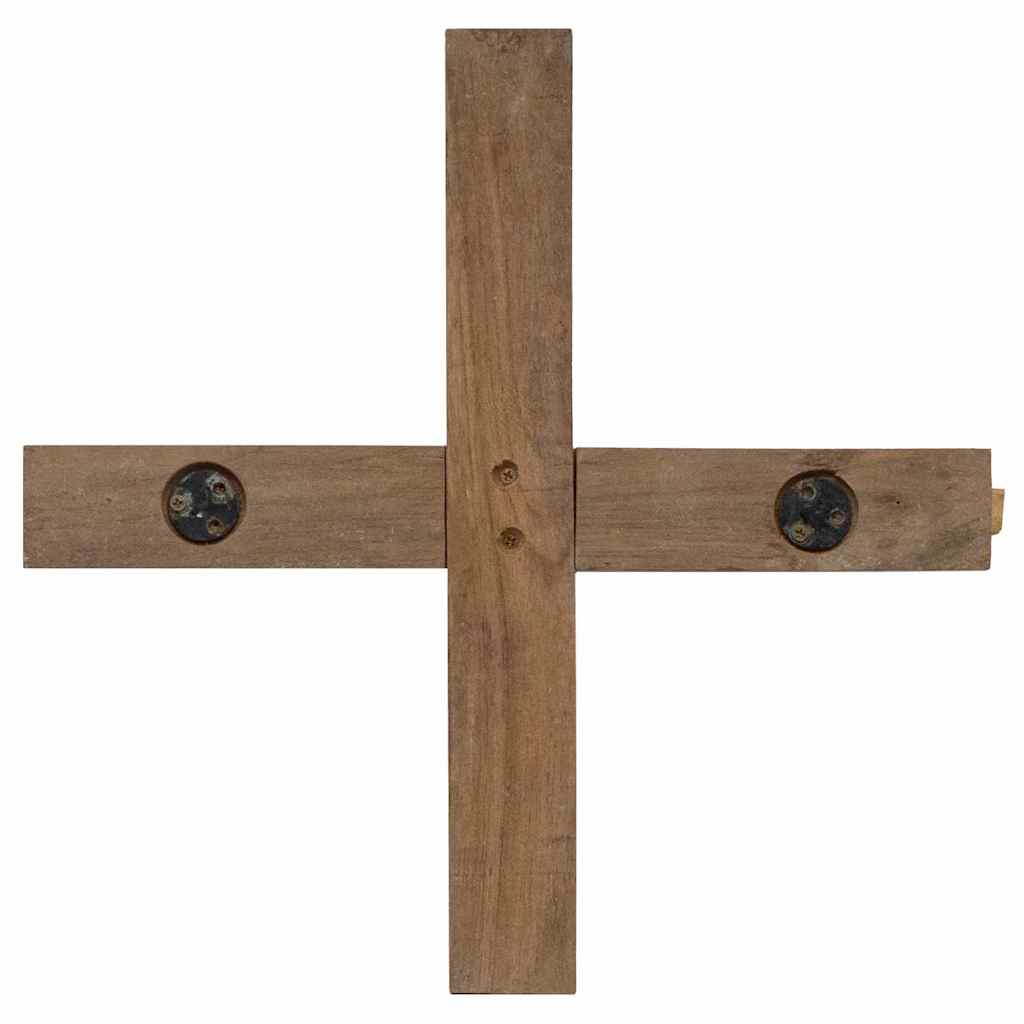 vidaXL Christmas Tree with Stand Brown 90 cm Solid teak wood
