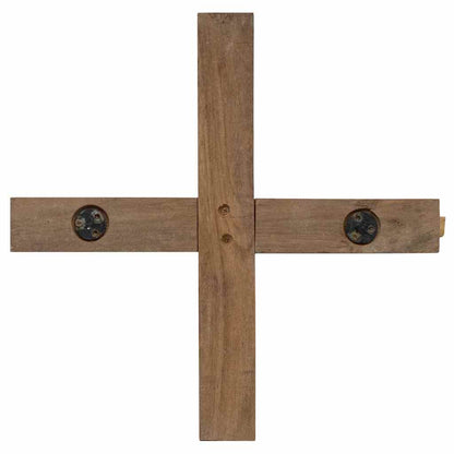 vidaXL Christmas Tree with Stand Brown 90 cm Solid teak wood